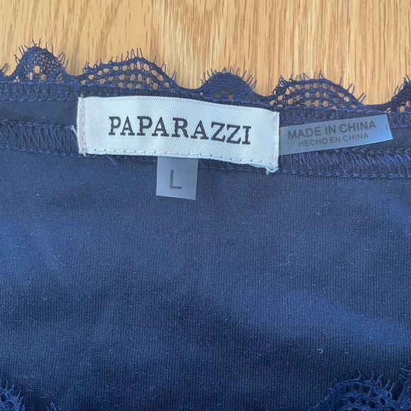 Paparazzi Velvet Cami (midnight blue) - Picture 2 of 11